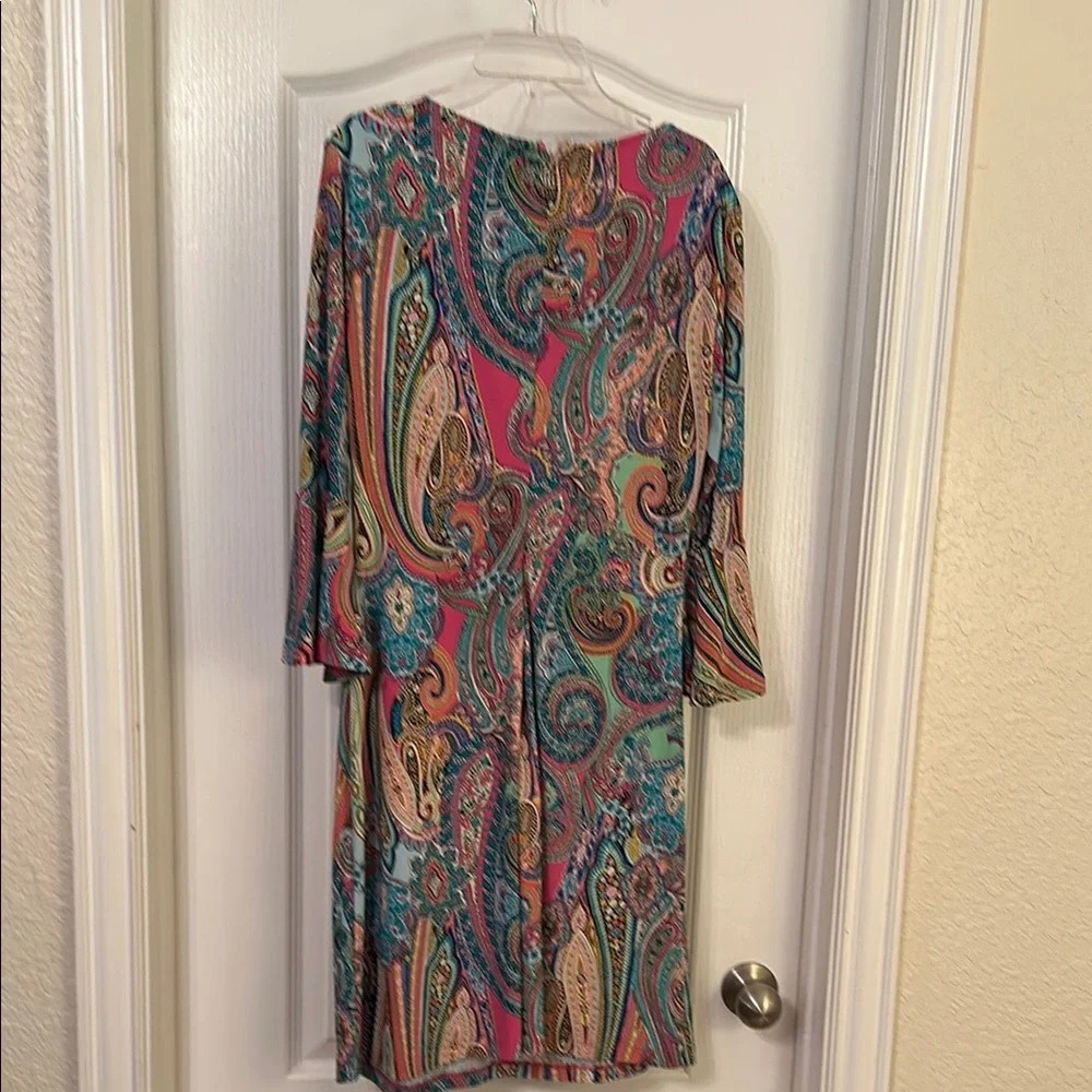 Paisley Print Women's Dress - Picture 8 of 10